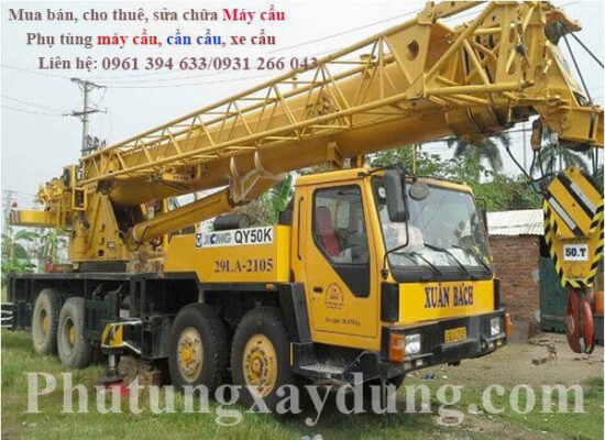 Bán và cho thuê xe cẩu bánh lốp XCMG QY50K 50 tấn
