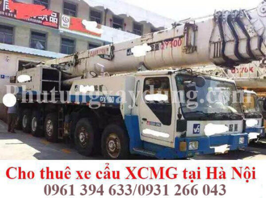 Bán và cho thuê xe cẩu bánh lốp XCMG 100 tấn chính hãng