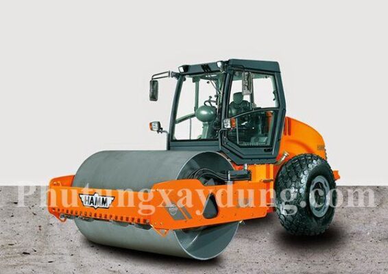 Xe lu rung Hamm 1 bánh sắt 3410, trọng tải 10,5 tấn