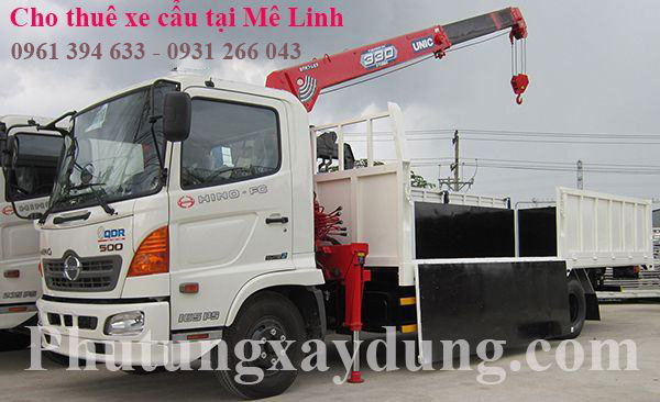 Cho thuê xe cẩu hàng tại huyện Mê Linh - Hà Nội giá ưu đãi