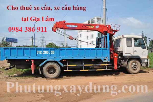 Dịch vụ cho thuê xe cẩu tại huyện Gia Lâm giá rẻ nhất