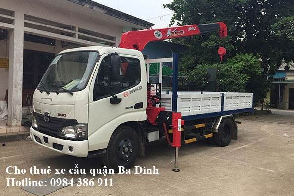 Dịch vụ cho thuê xe cẩu tại quận Ba Đình