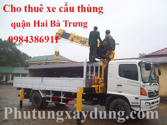 Dịch vụ cho thuê xe cẩu thùng quận Hai Bà Trưng