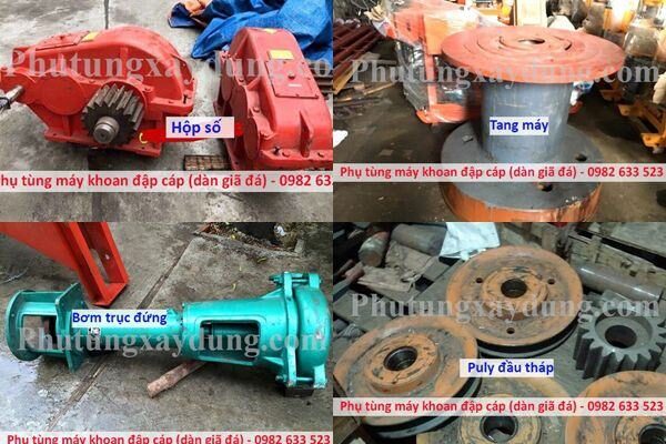 Cung cấp phụ tùng máy khoan đập cáp (dàn giã đá) giá tốt