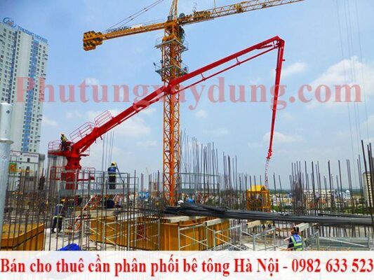 Mua bán, cho thuê cần phân phối bê tông tại Hà Nội